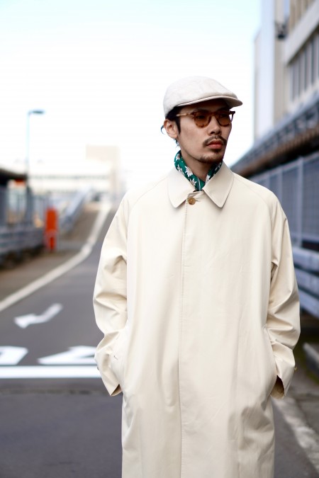 ANATOMICA / SINGLE RAGLAN COAT Ⅰ “OYSTER” | ARCH STELLAR PLACE