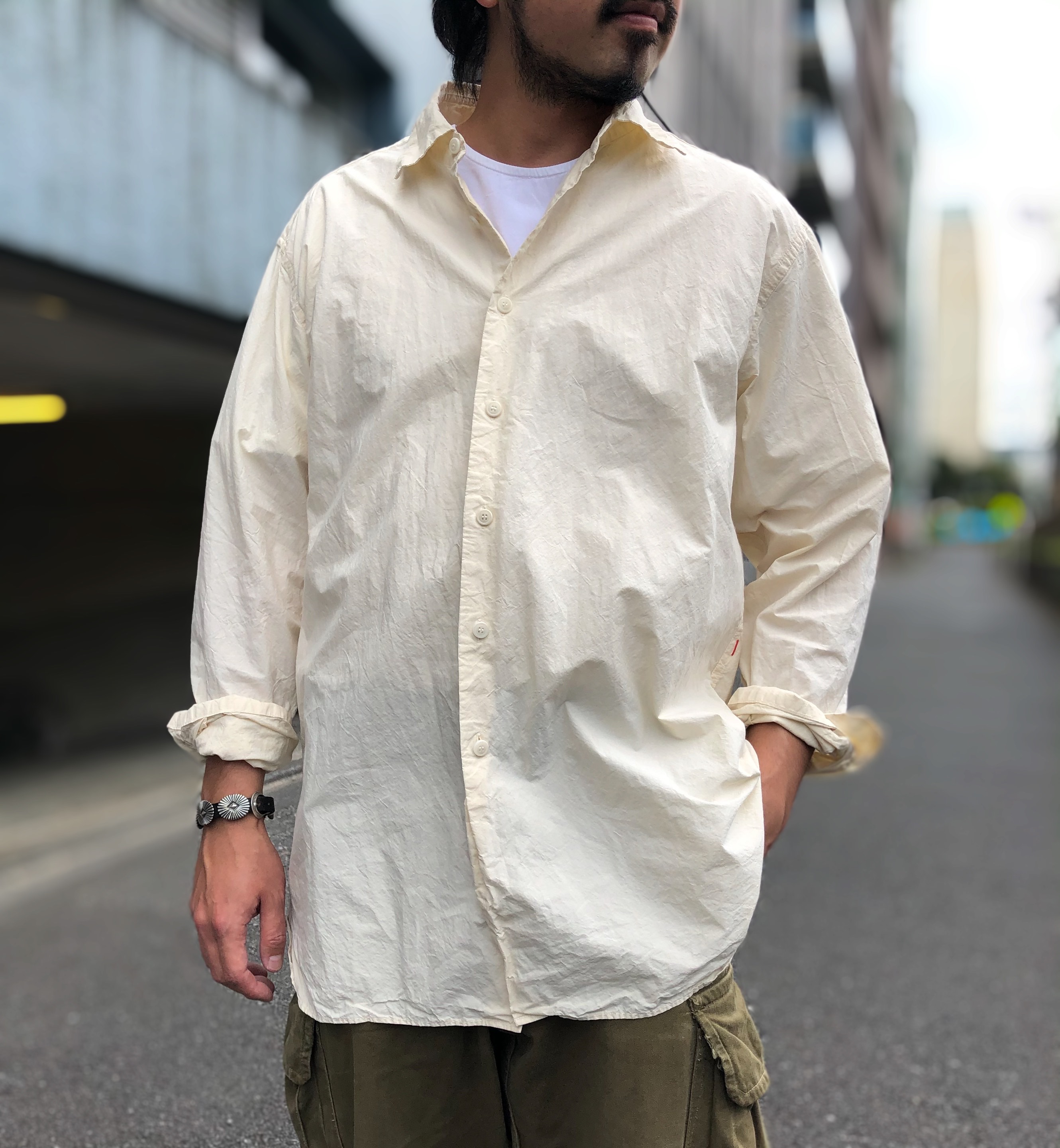 casey casey BIG RACCOURCIE SHIRT 長袖 シャツ | myglobaltax.com