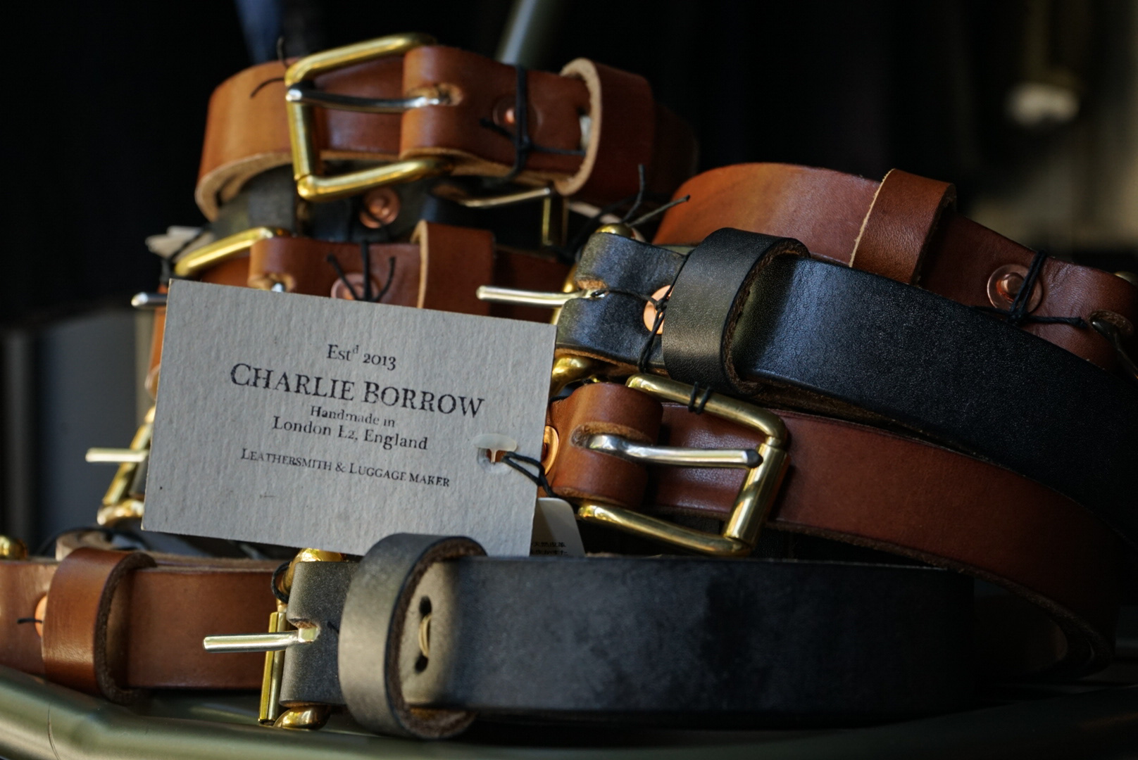 CHARLIE BORROW ベルト ブラック CHARLIE BORROW 