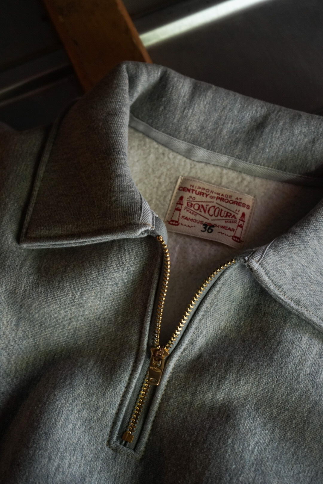 BONCOURA / HALF ZIP SWEAT - BONCOURA / HALF ZIP SWEAT -