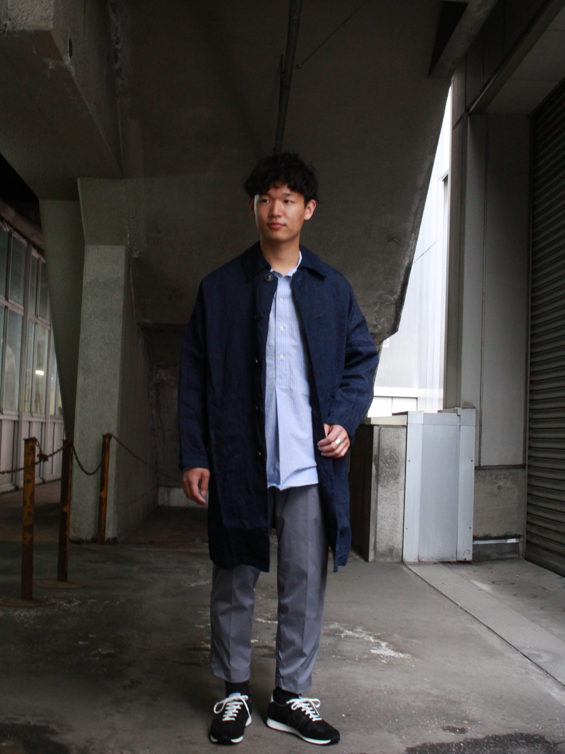 soph yarmo duster coat / ネイビー / 40-