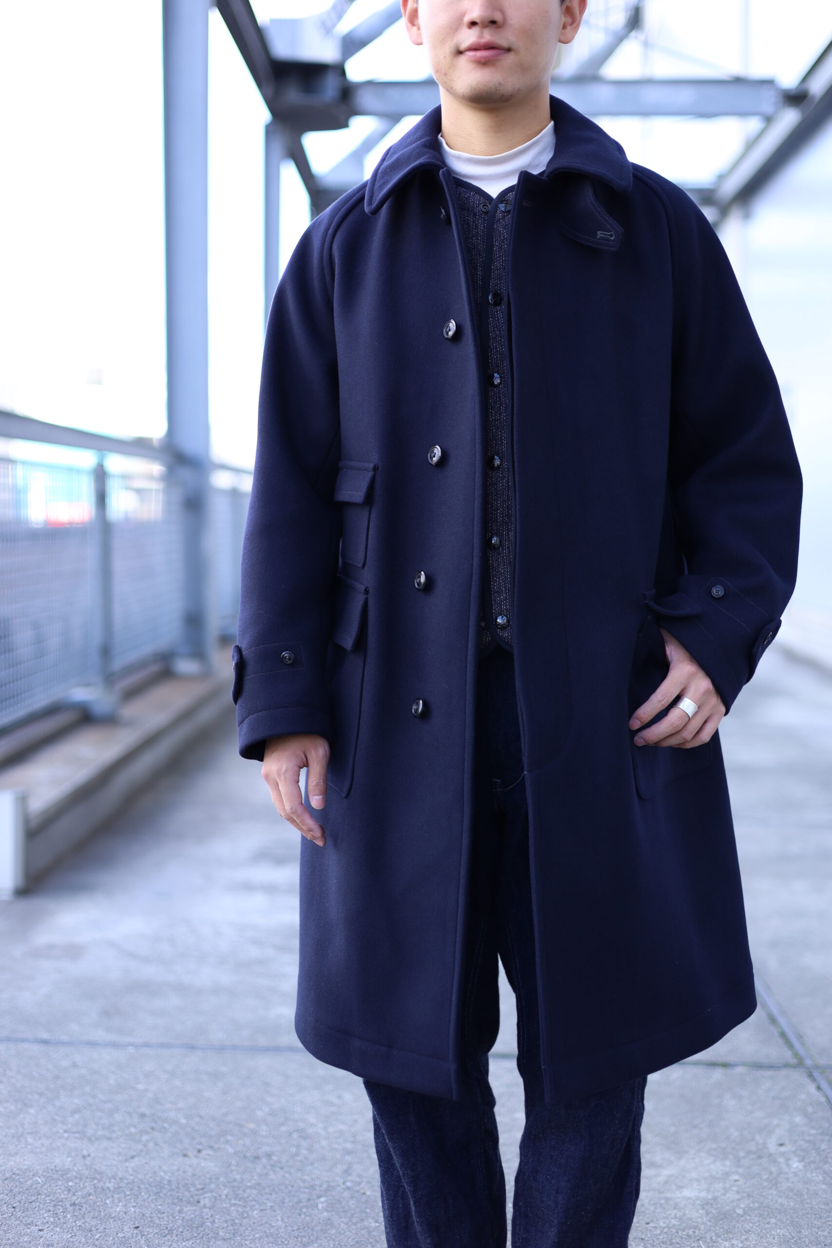 キャプテン サンシャイン 22AW Traveller Coat ウール コート www