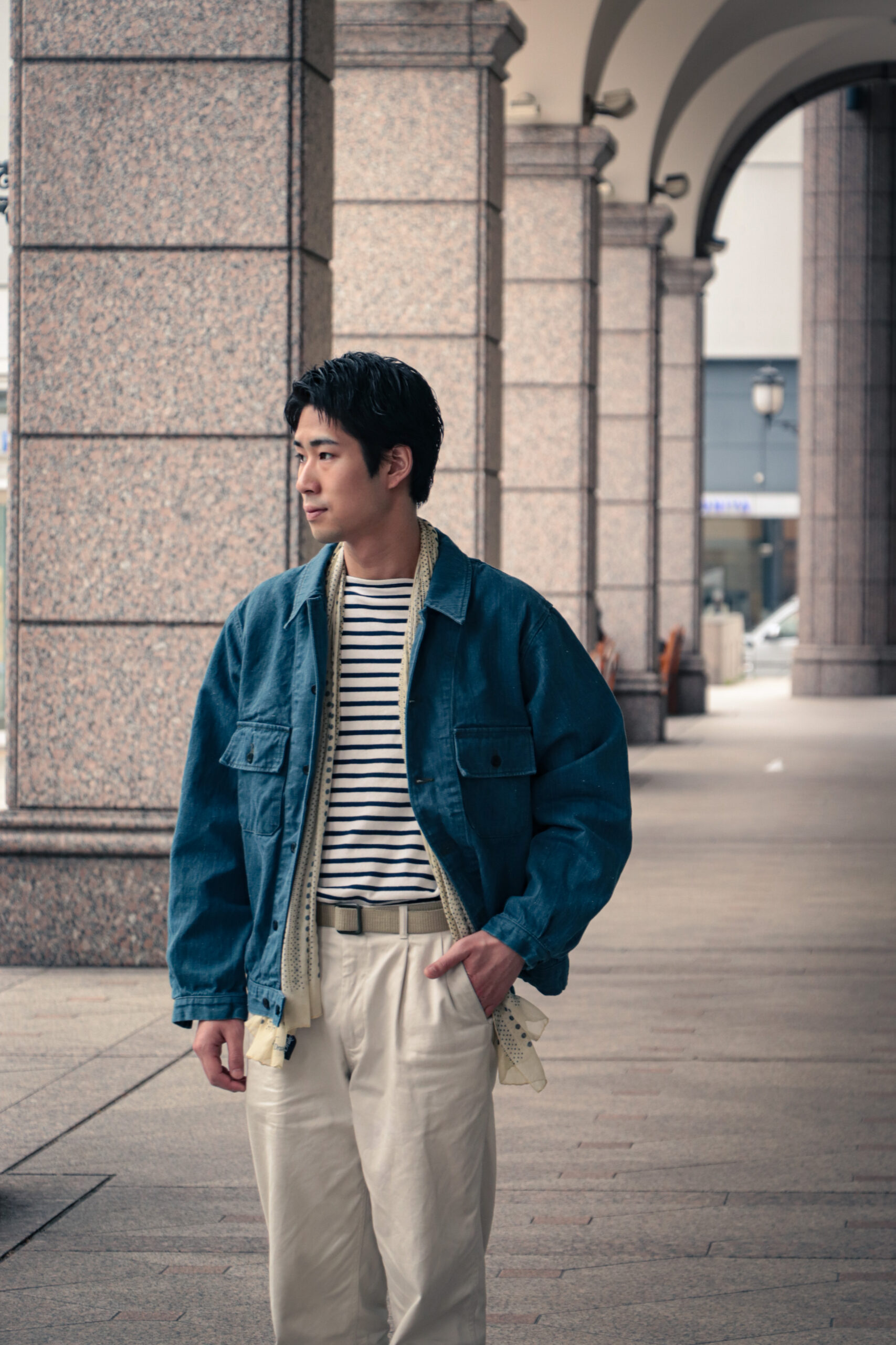 OUTIL ヘリンボーンジャケット OUTIL / Herringbone Virgin Wool JKT | ARCH STELLAR PLACE