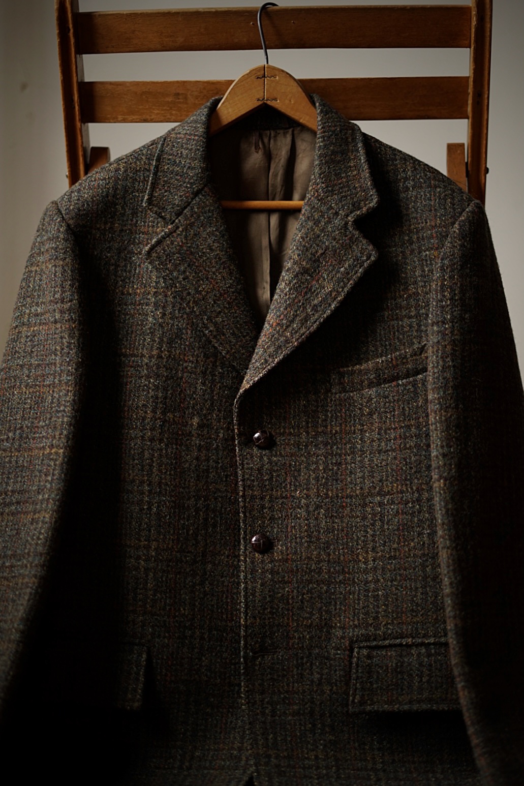 あすつく】 Harris 【美品】RRL Tweed テーラード COAT SPORTS 