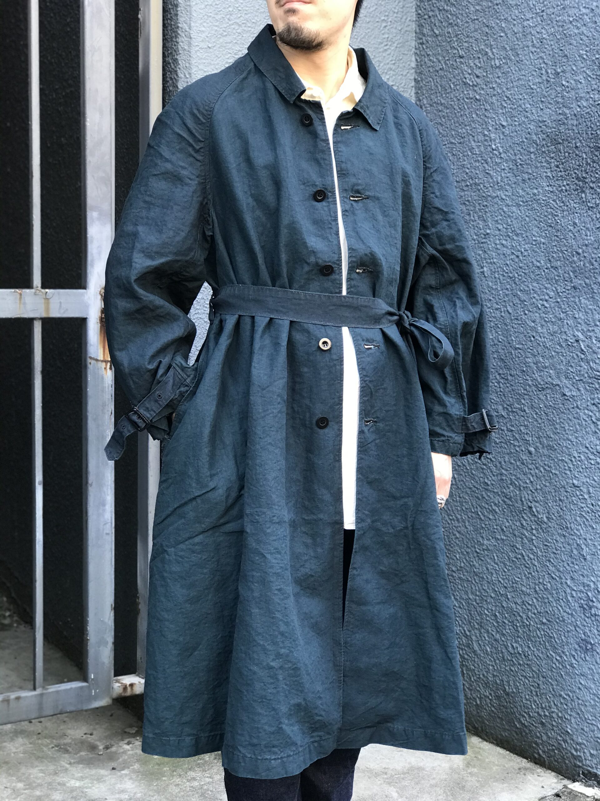 aya様OUTIL MANTEAU UZES リネンコート-