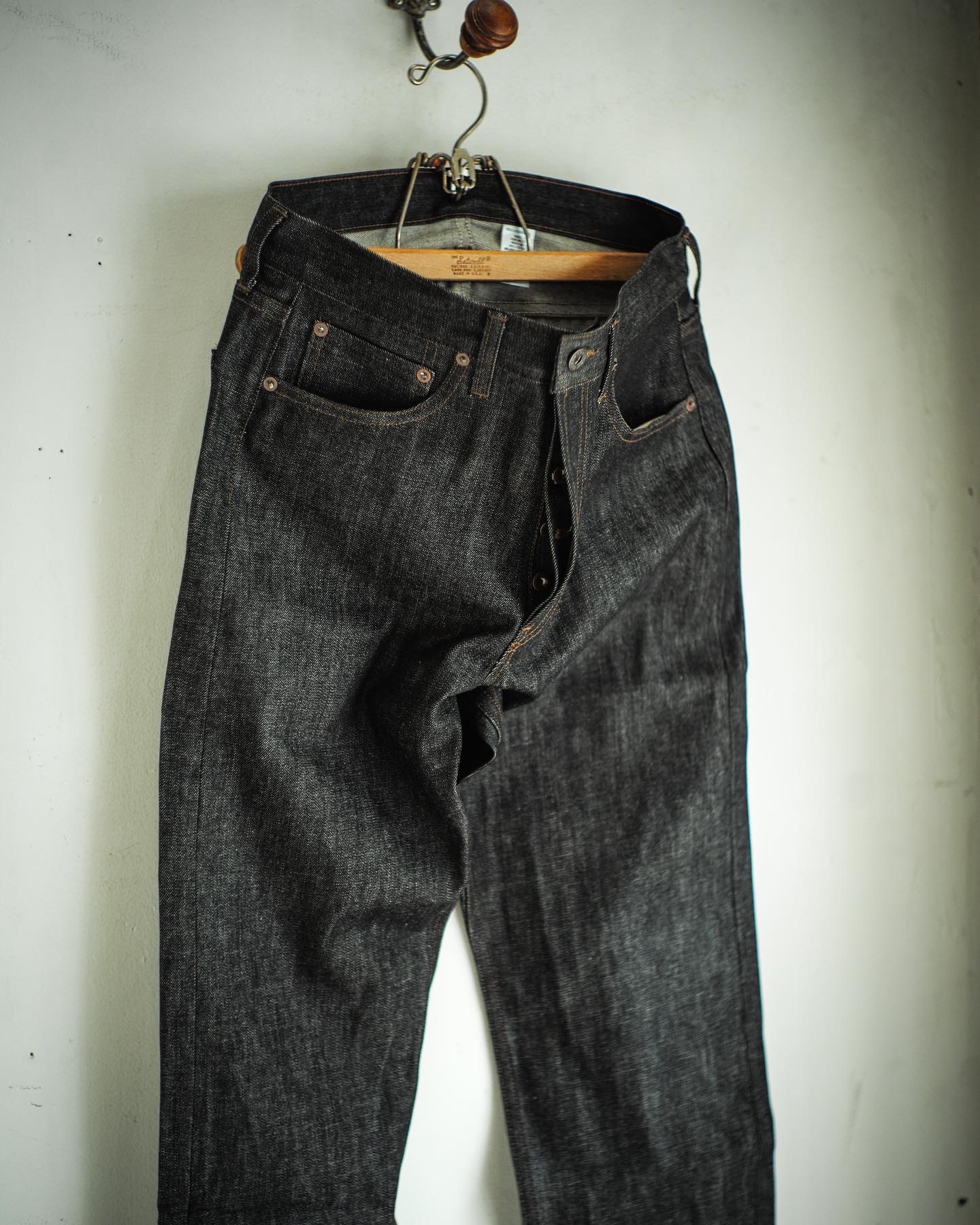 MSG\u0026SONS BLACK JEANS Made in USAわたり幅26cm