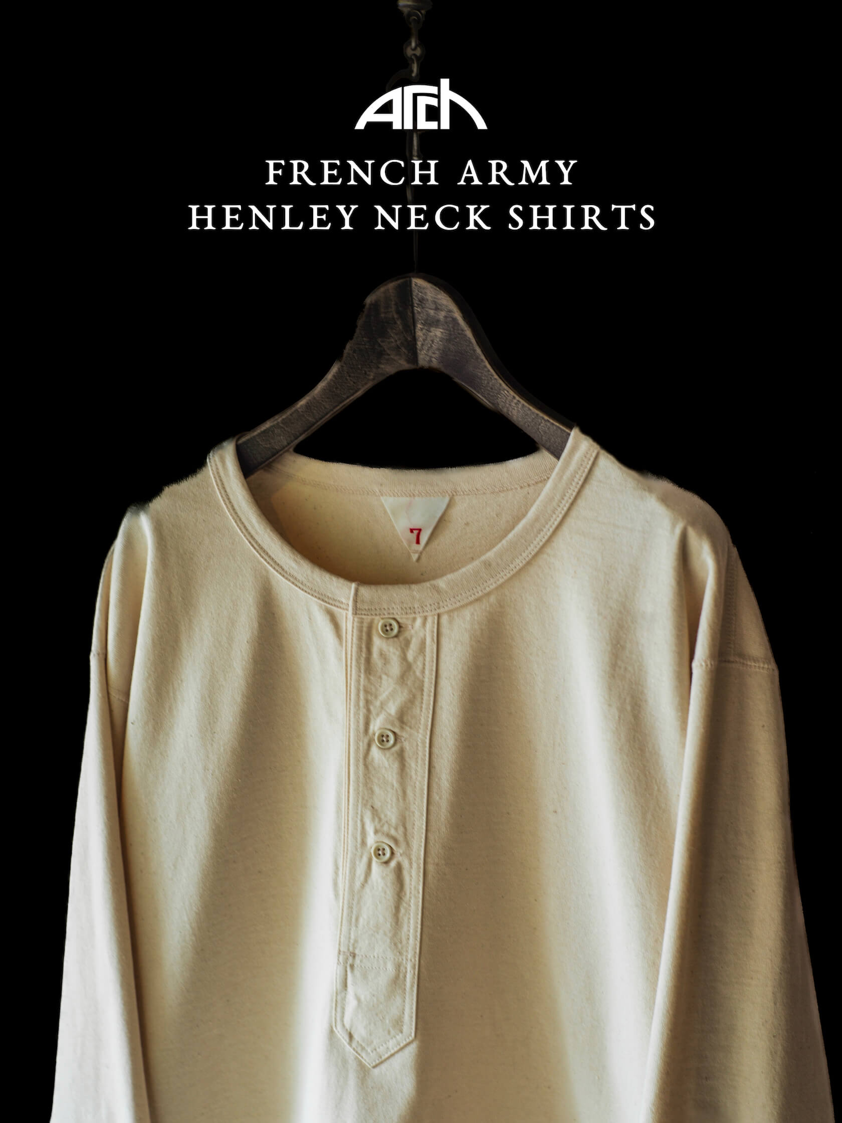 Arch / FRENCH ARMY HENLEY NECK SHIRTS