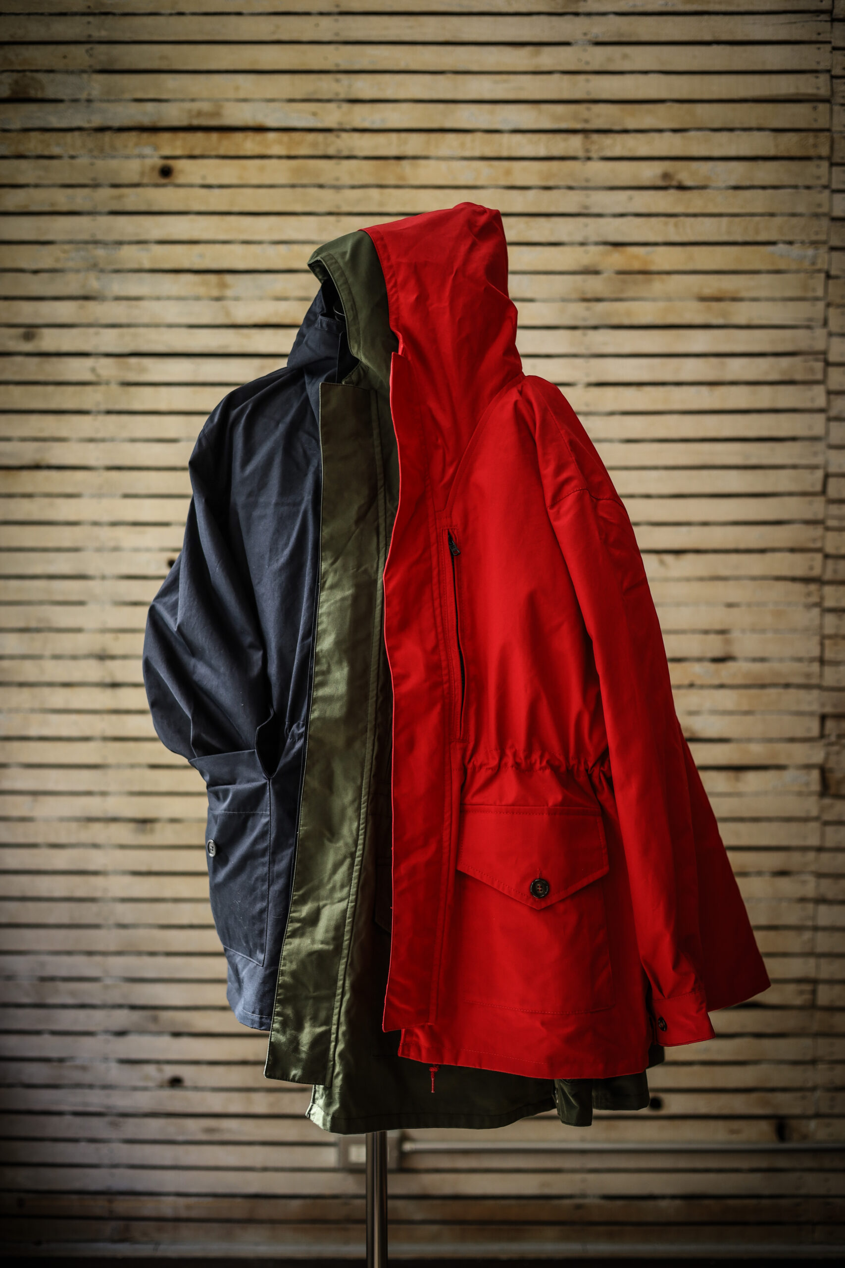 ANATOMICA MILITARY PARKA RED VENTILE S - ジャケット・アウター