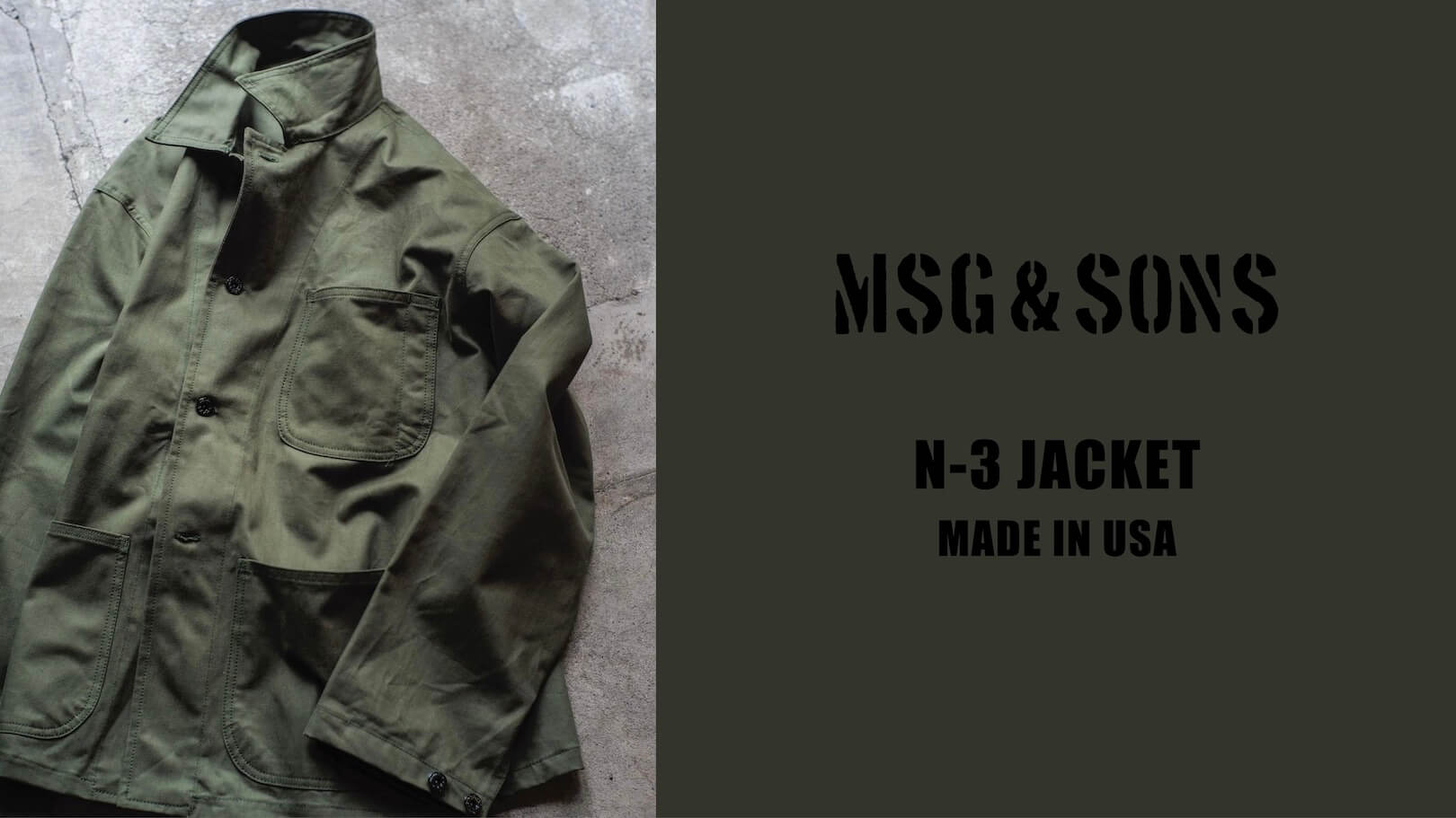 MSG & SONS N-3 JACKET – MADE IN USA