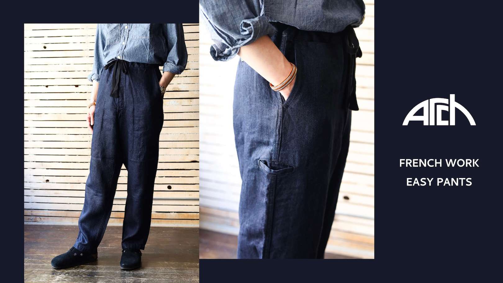 Arch FRENCH WORK EASY PANTS