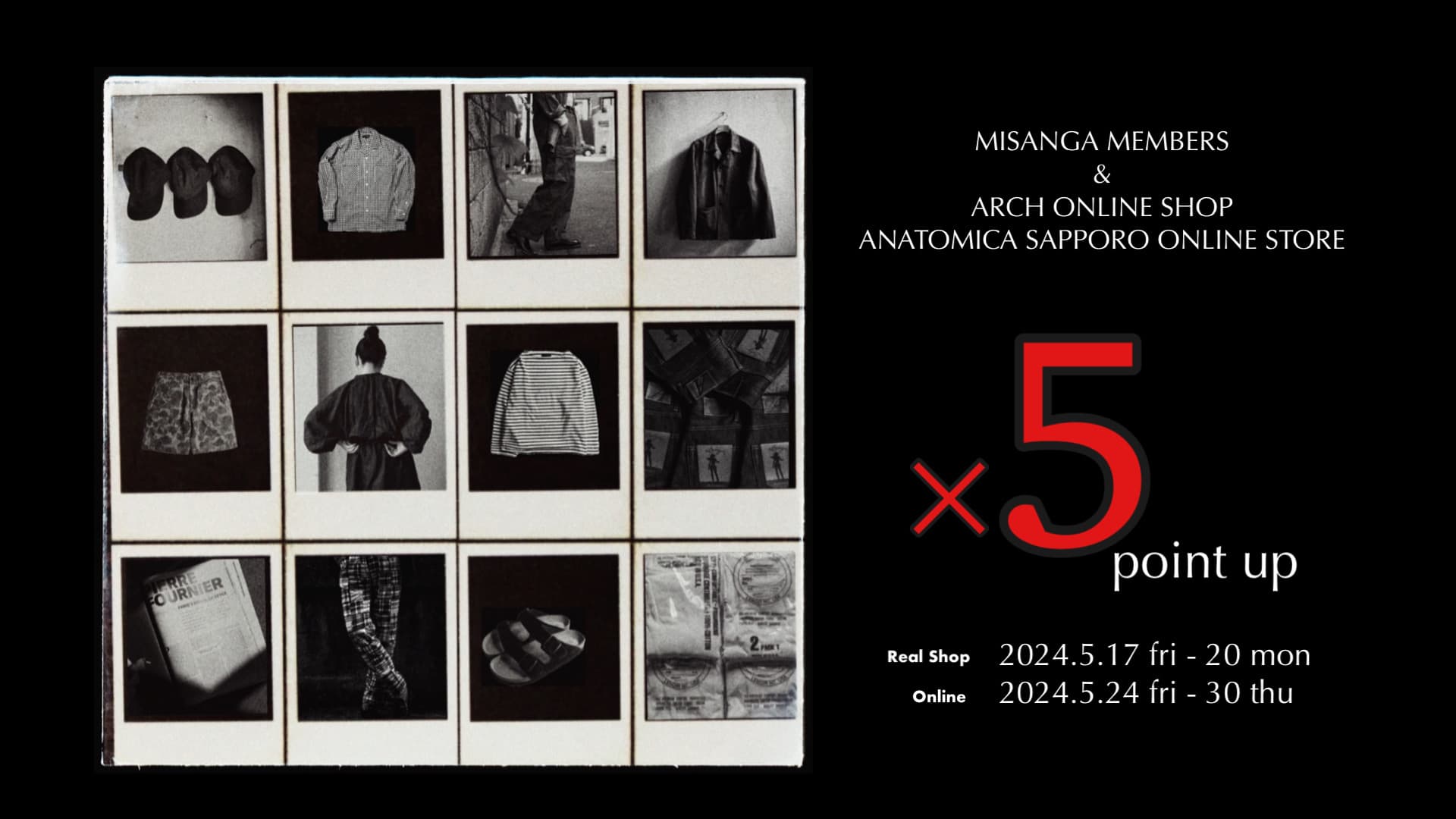 misangainternational ARCH・genre・Anatomica Sapporo ×5 POINT UP !!