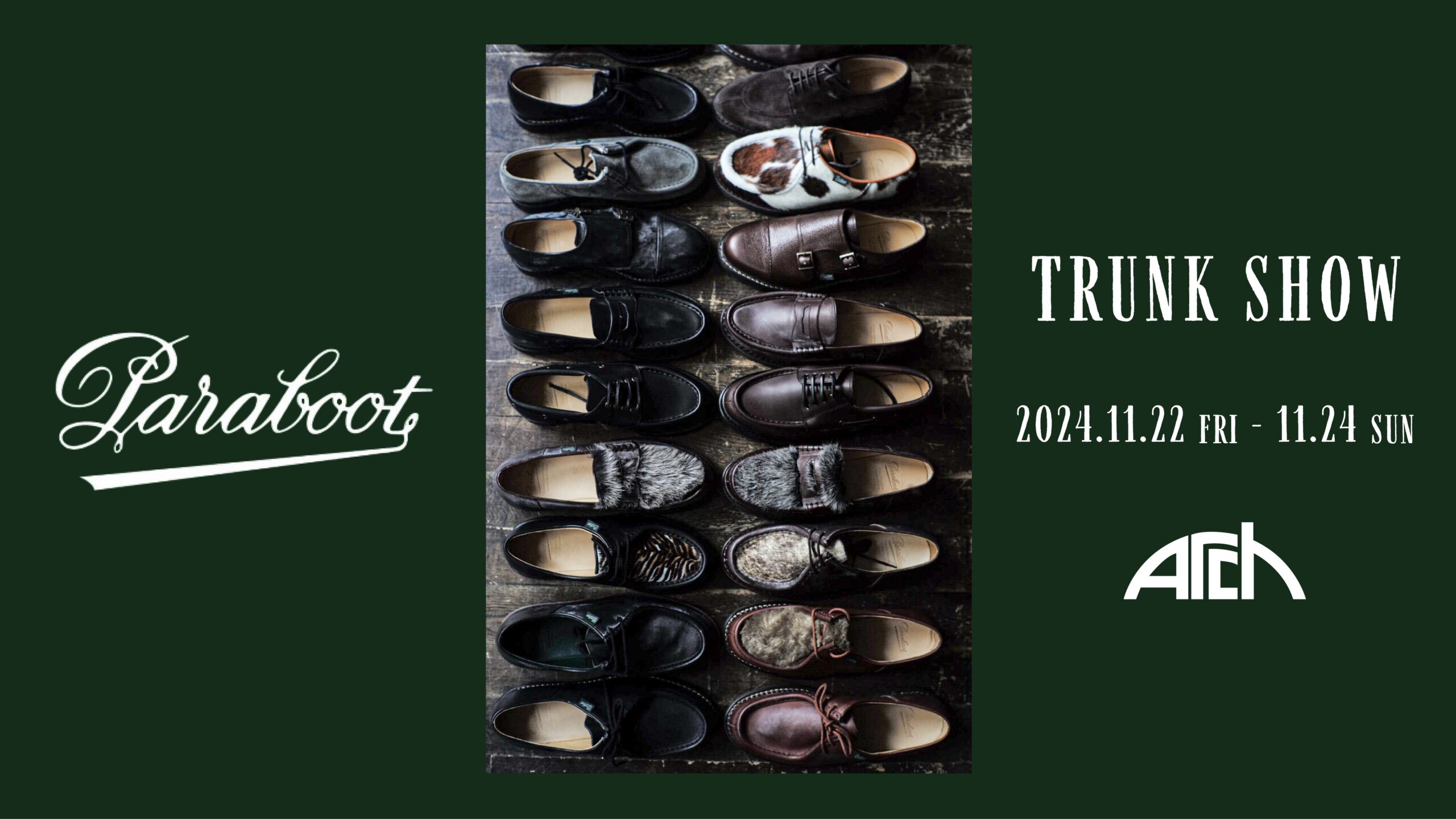 Paraboot Trunk Show at ARCH SAPPORO