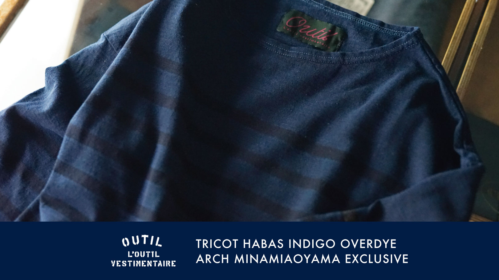 TRICOT HABAS INDIGO OVERDYE – ARCH MINAMIAOYAMA EXCLUSIVE