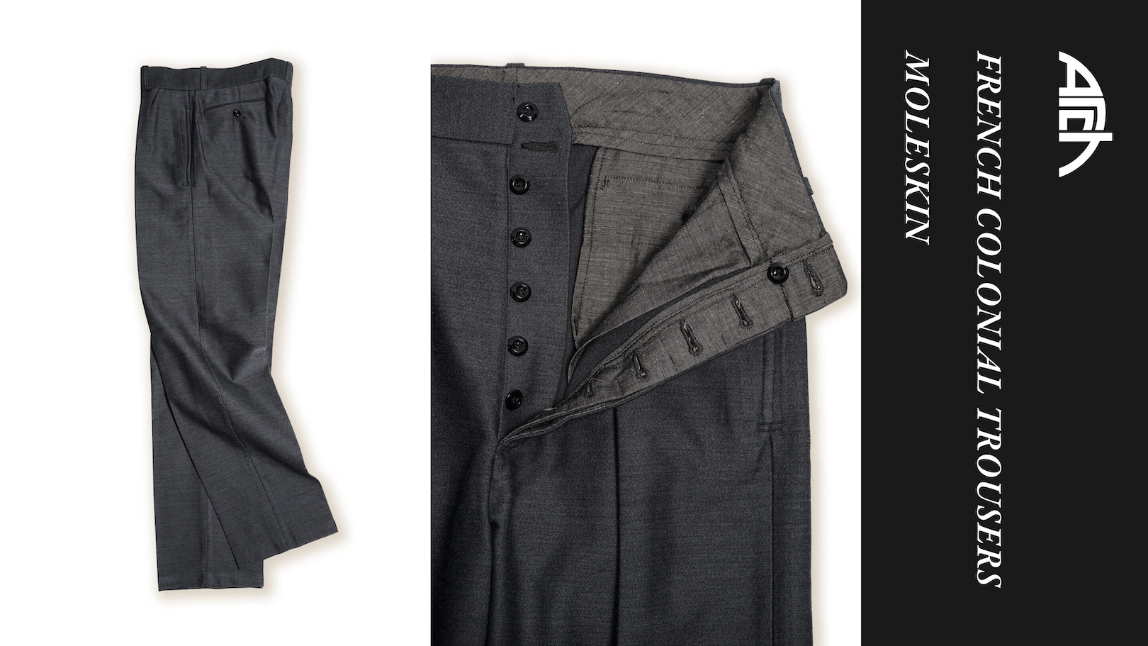 Arch FRENCH COLONIAL TROUSERS MOLESKIN