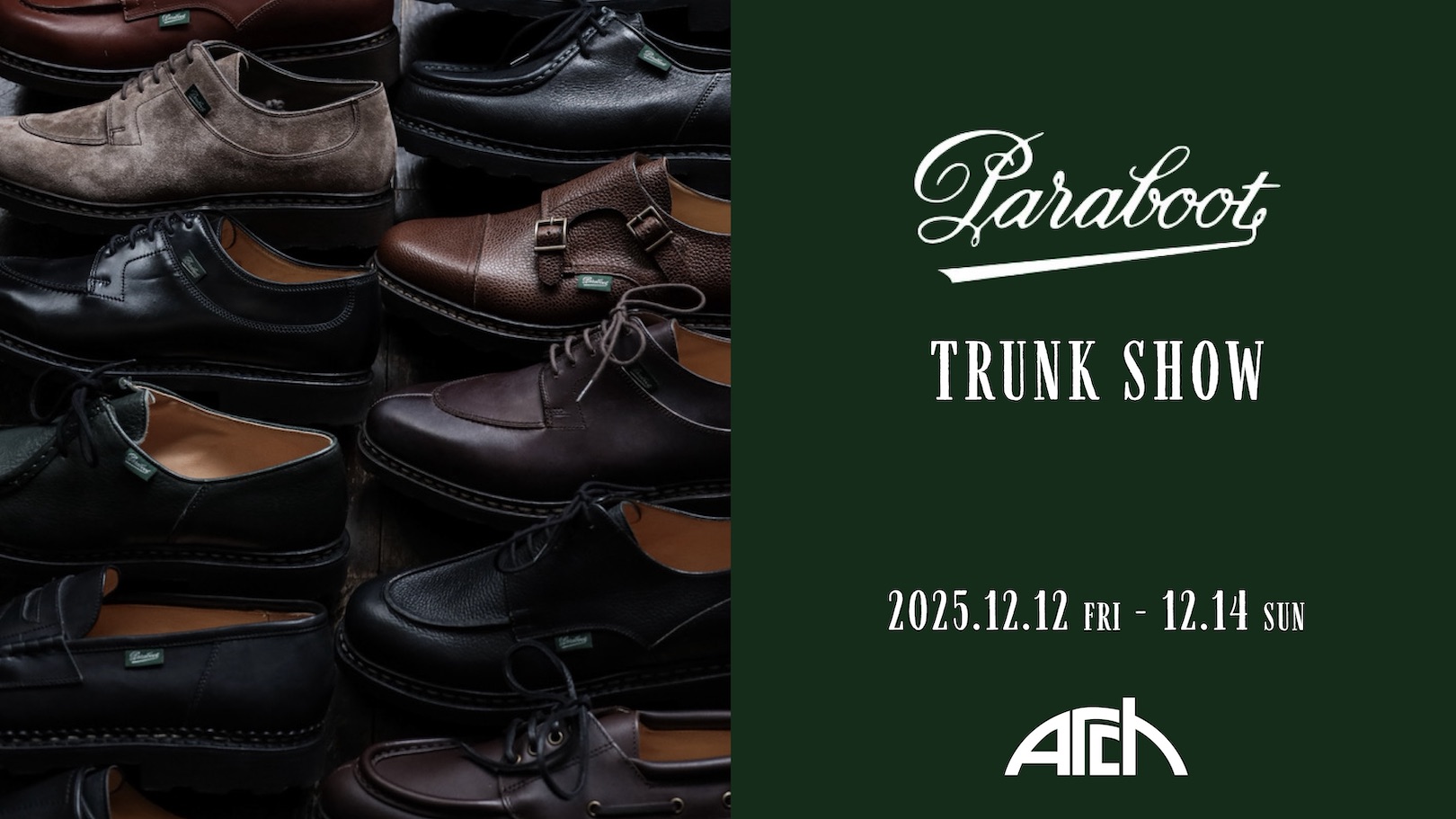 Paraboot Trunk Show at ARCH SAPPORO