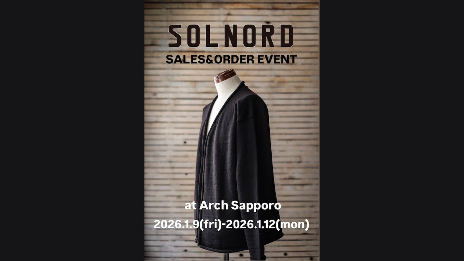 SOLNORD SALES & ORDER EVENT at ARCH SAPPORO