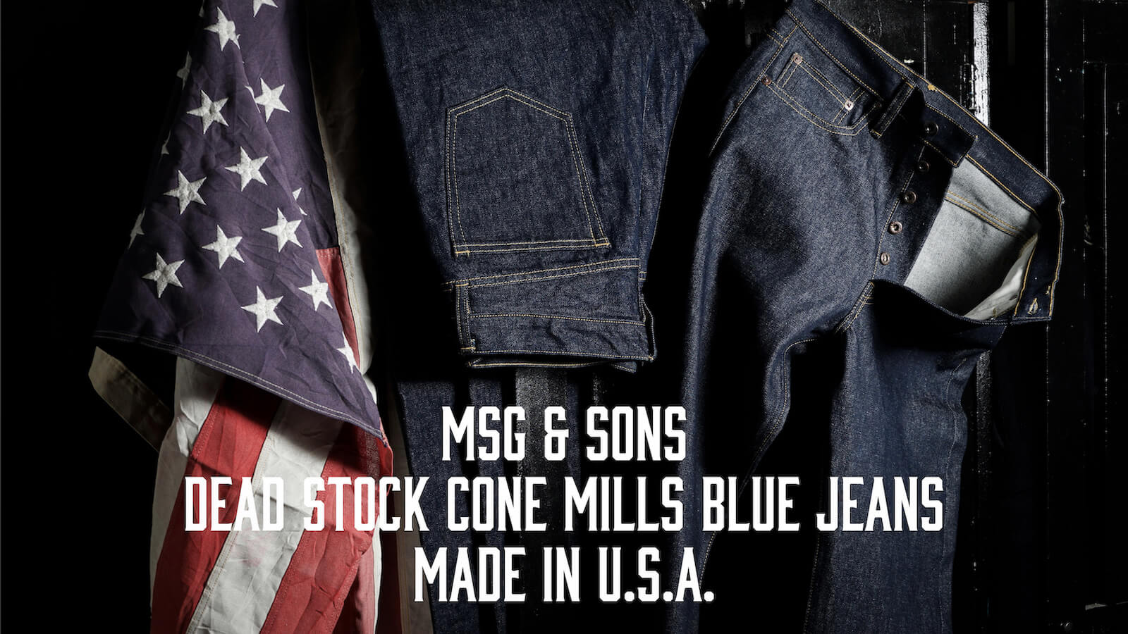 MSG & SONS　DEAD STOCK CONE MILLS BLUE JEANS MADE IN U.S.A.