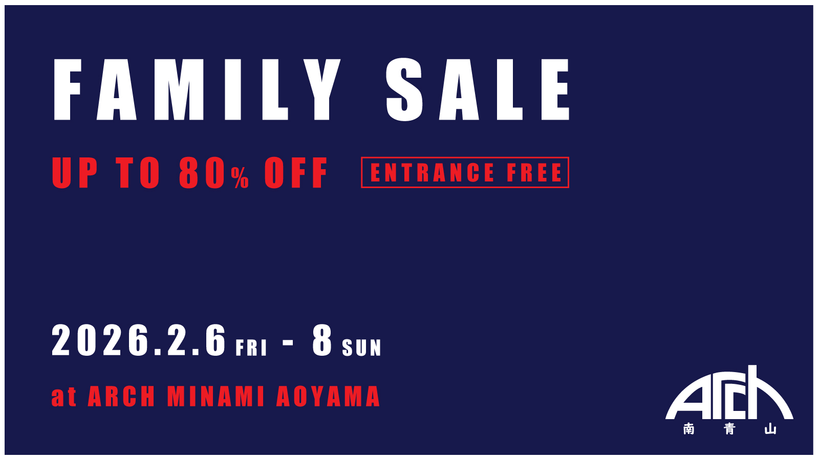 MISANGA FAMILY SALE at ARCH 南青山