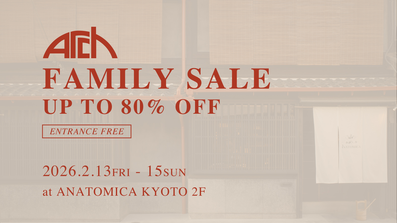 MISANGA FAMILY SALE at ANATOMICA KYOTO 2F