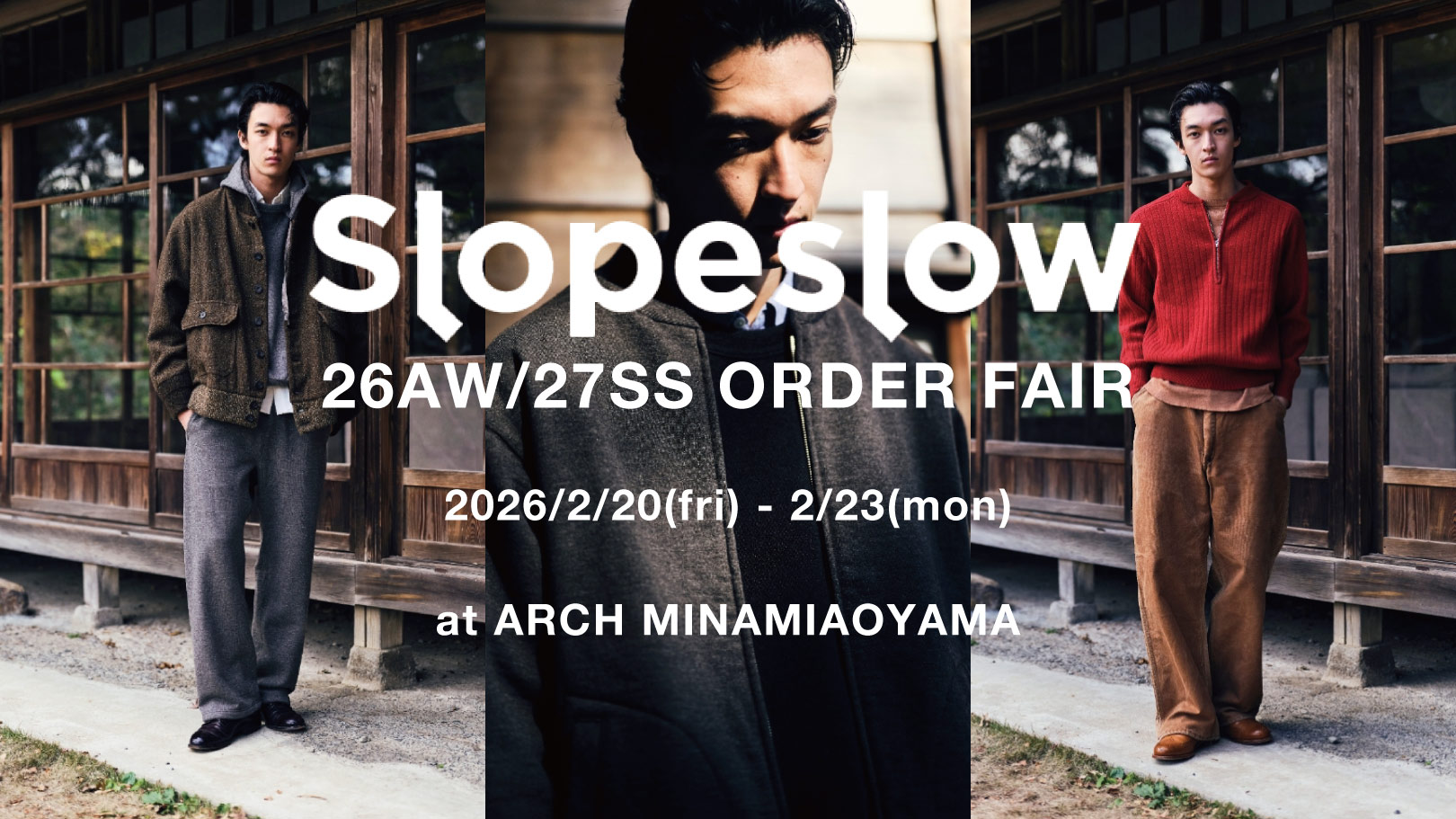 SLOPESLOW 26AW/27SS ORDER FAIR