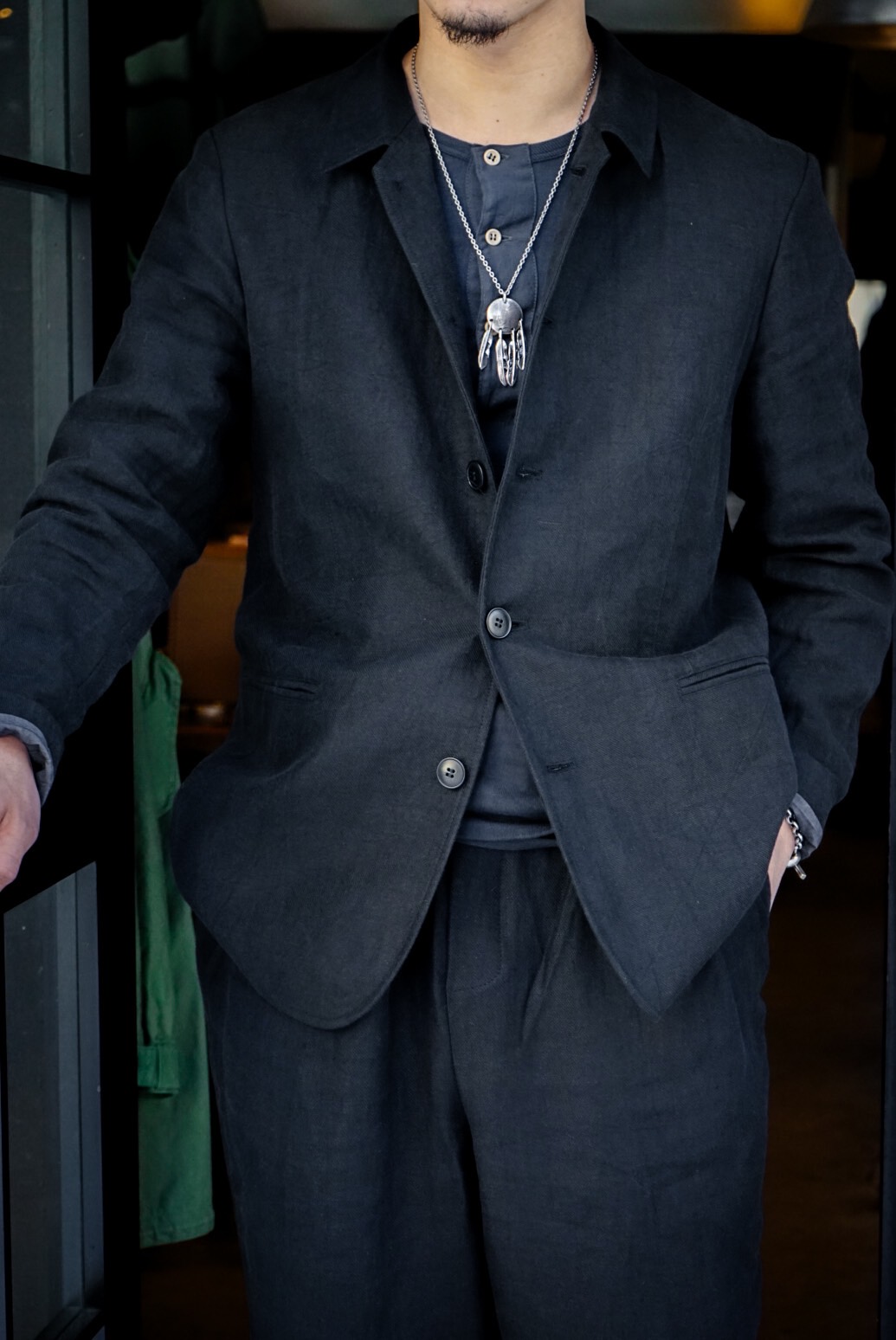 30%OFF] FRANK LEDER(フランクリーダー)/FABRIC WASHED LINEN 2B